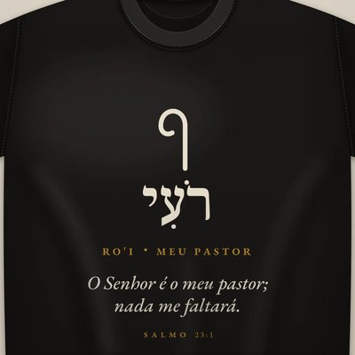 Camiseta com a arte Pastor